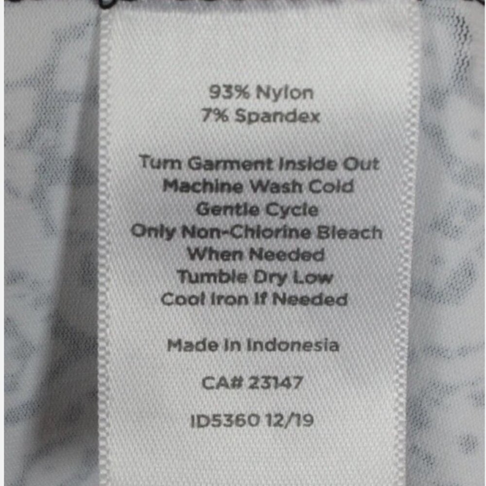 Talbots Split Neck Jersey Sheath Dress Printed Black White Size Large Petite - Picture 5 of 9